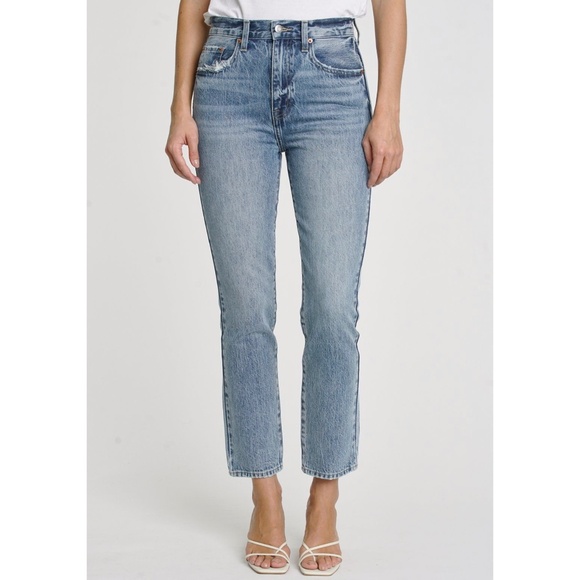 Pistola Keaton Blue Slim Straight Leg Jeans Classic Denim Size 30 - Picture 1 of 14